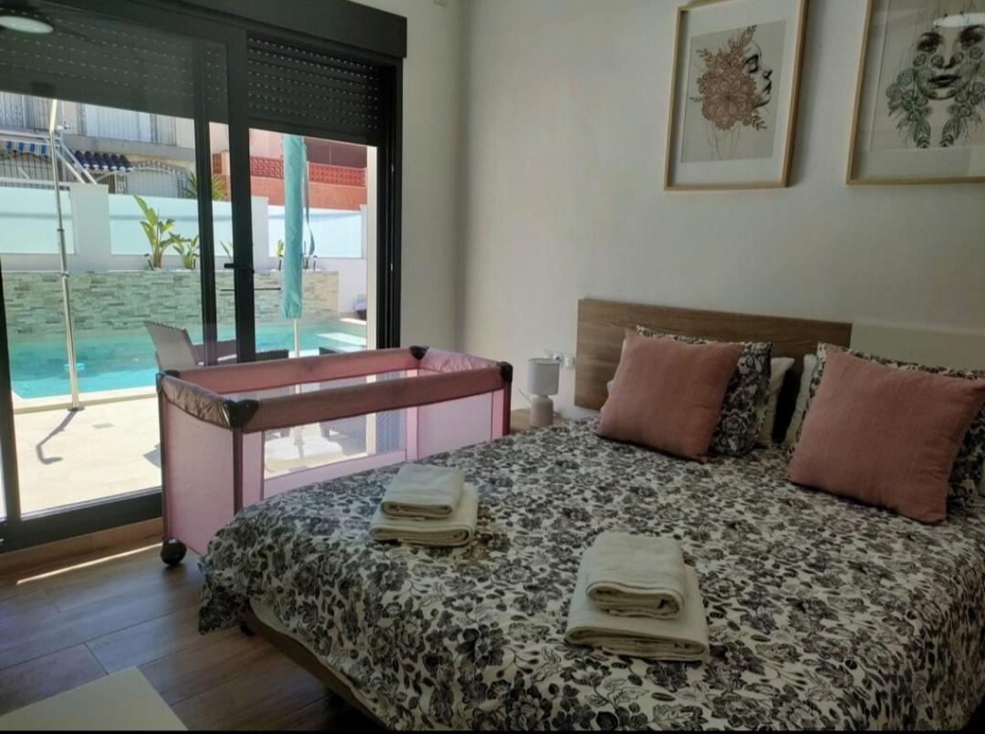 Villamolinos, villa con piscina privada. San Pedro del Pinatar Exterior foto