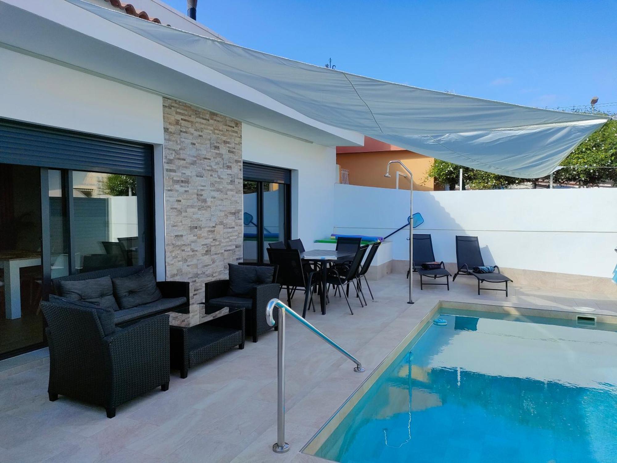 Villamolinos, villa con piscina privada. San Pedro del Pinatar Exterior foto